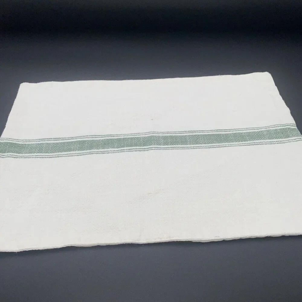 Southern Living Green Ivory Placemats Cotton Set 6 14